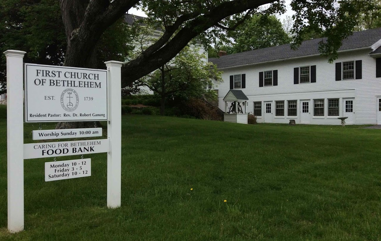 A sign and a building